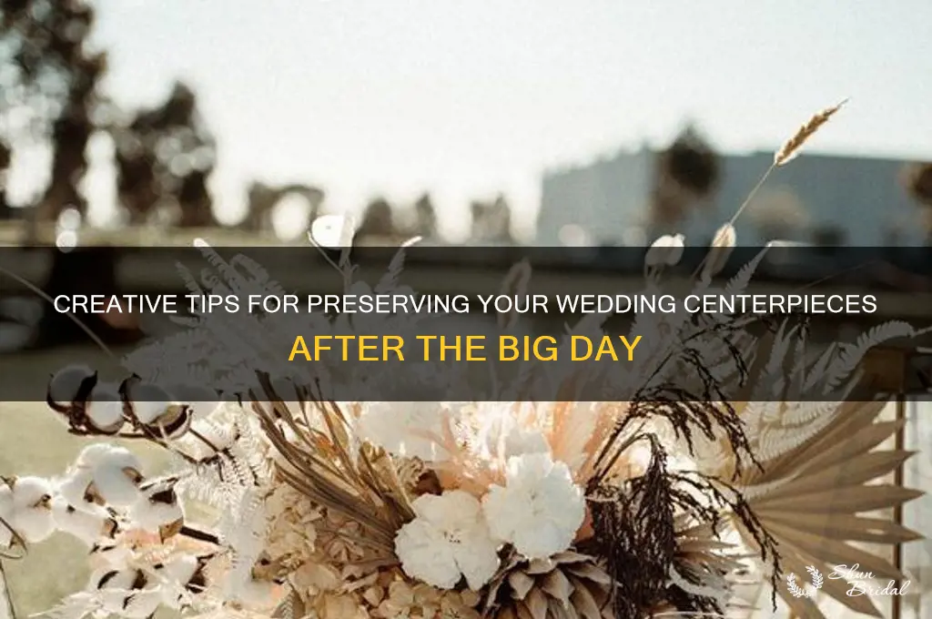 how to preserve wedding centerpieces