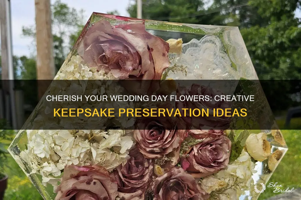 how to preserve wedding day flowers as a keepsake