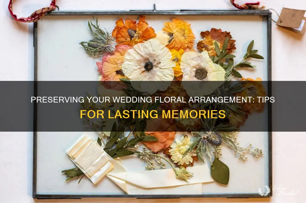 how to preserve wedding floral arrangement