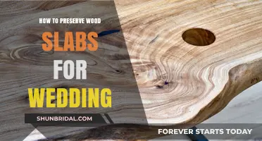 Preserving Wood Slabs for Weddings: Tips for Long-Lasting Beauty