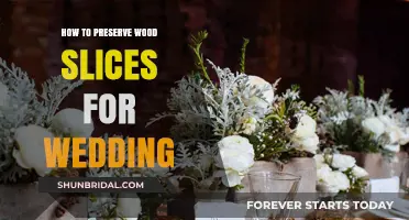 Preserving Wood Slices for Your Wedding: Tips and Tricks