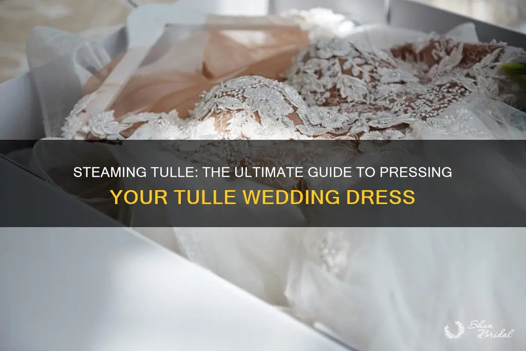 how to press a tulle wedding dress
