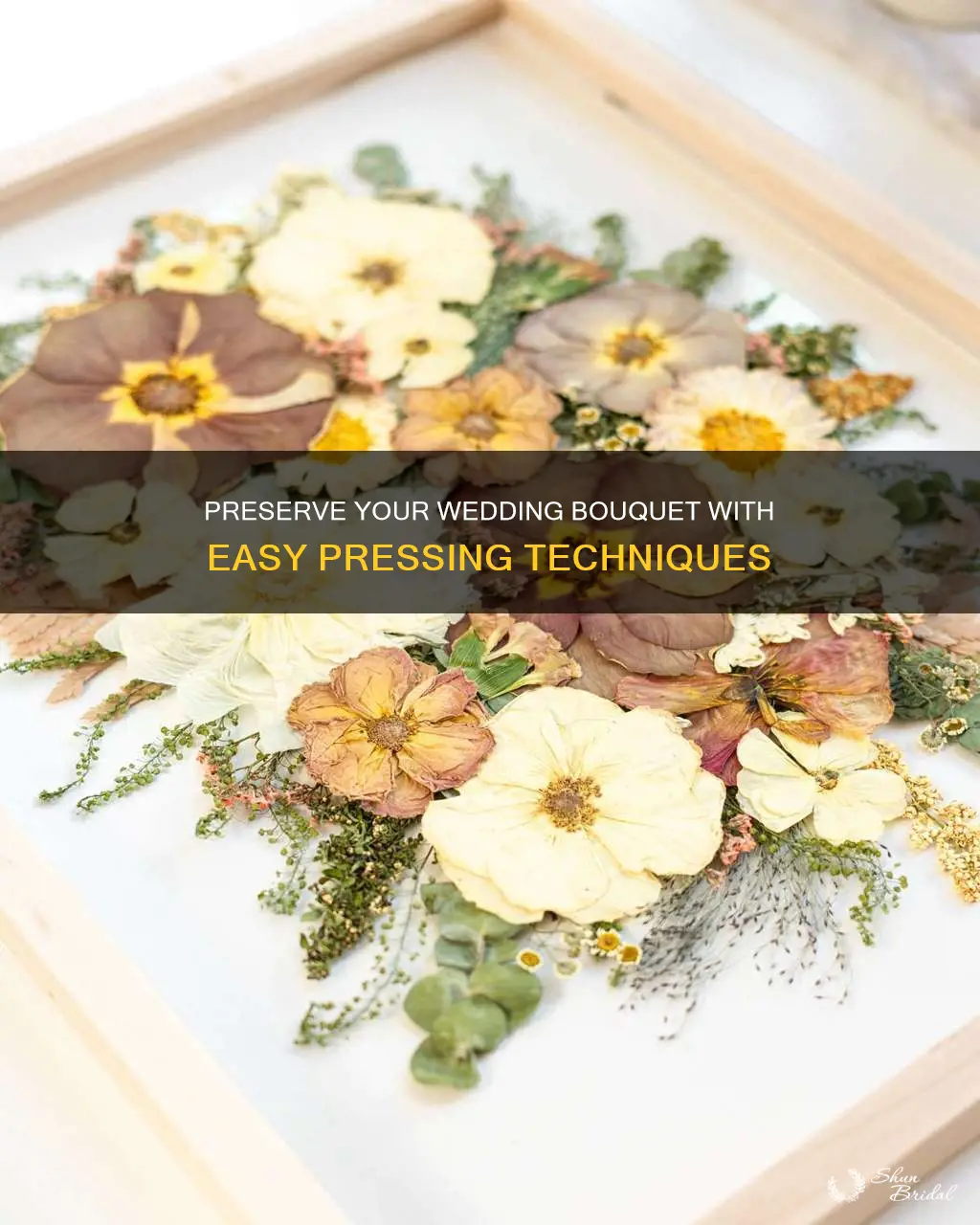 how to press a wedding bouquet