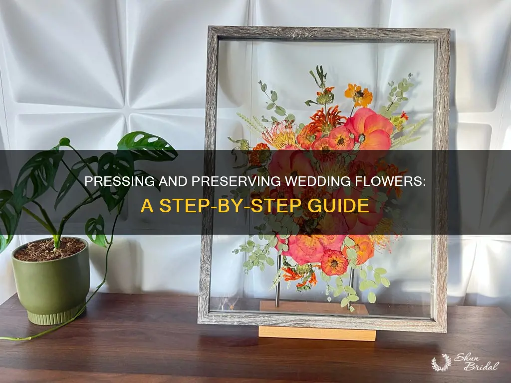 how to press and preserve wedding flowers