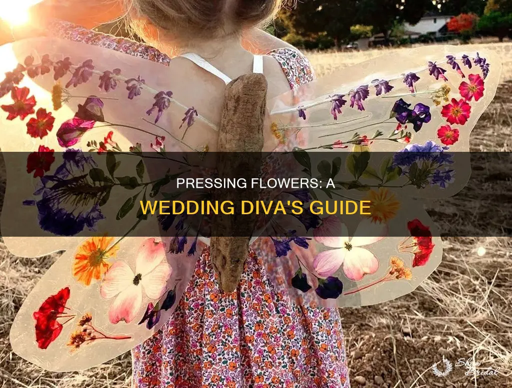 how to press flowers wedding diva