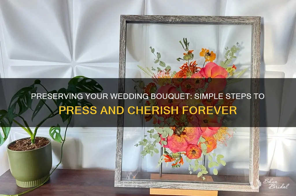 how to press my wedding bouquet