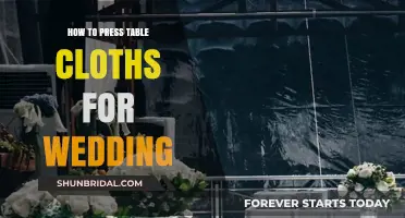 Perfectly Pressed: A Guide to Flawless Wedding Tablecloth Ironing