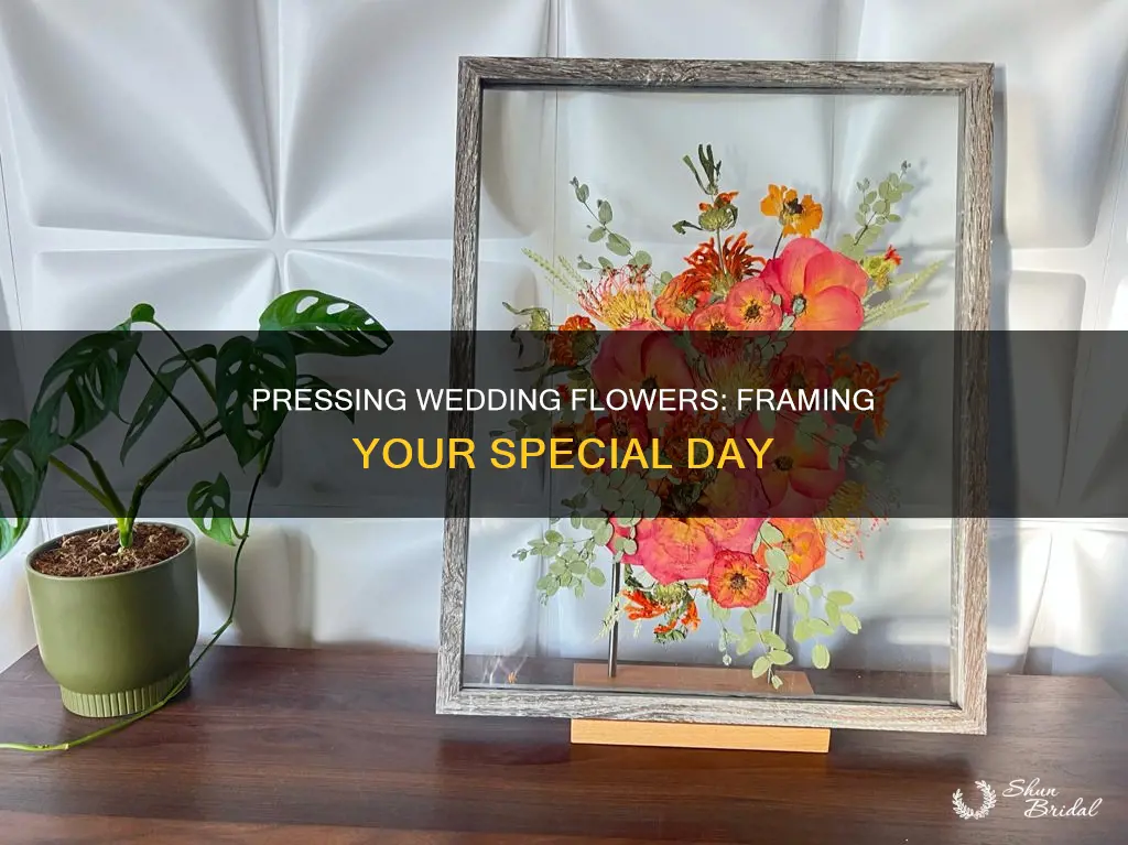 how to press wedding flowers in a frame