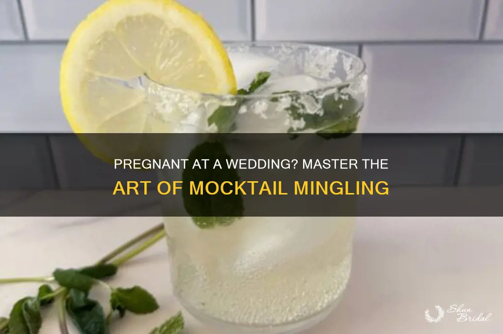 how to pretend to drink at wedding while pregnant