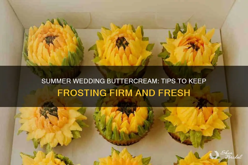 how to prevent buttercream from melting during a summer wedding
