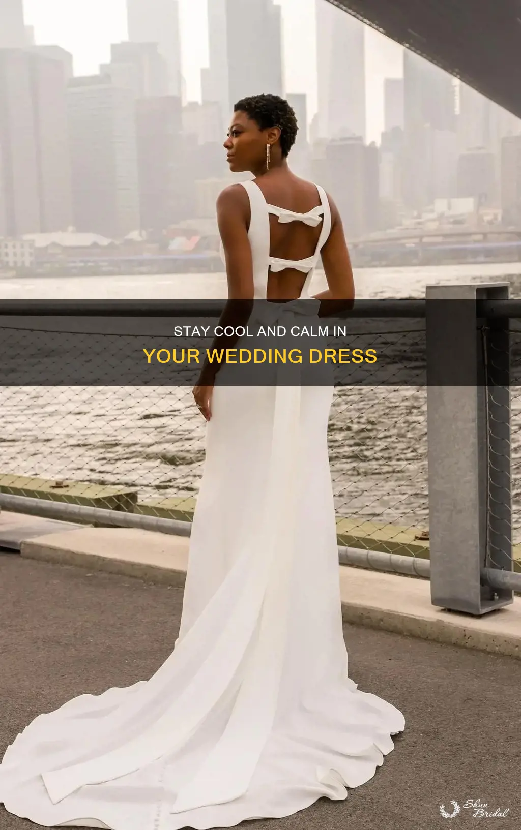 how to prevent getting too hot in a wedding dress