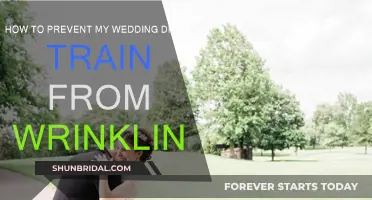Preventing Wedding Dress Train Wrinkles: Tips and Tricks