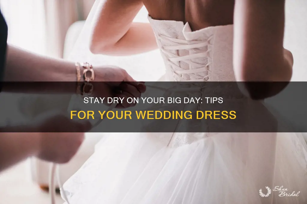 how to prevent sweating in wedding dress