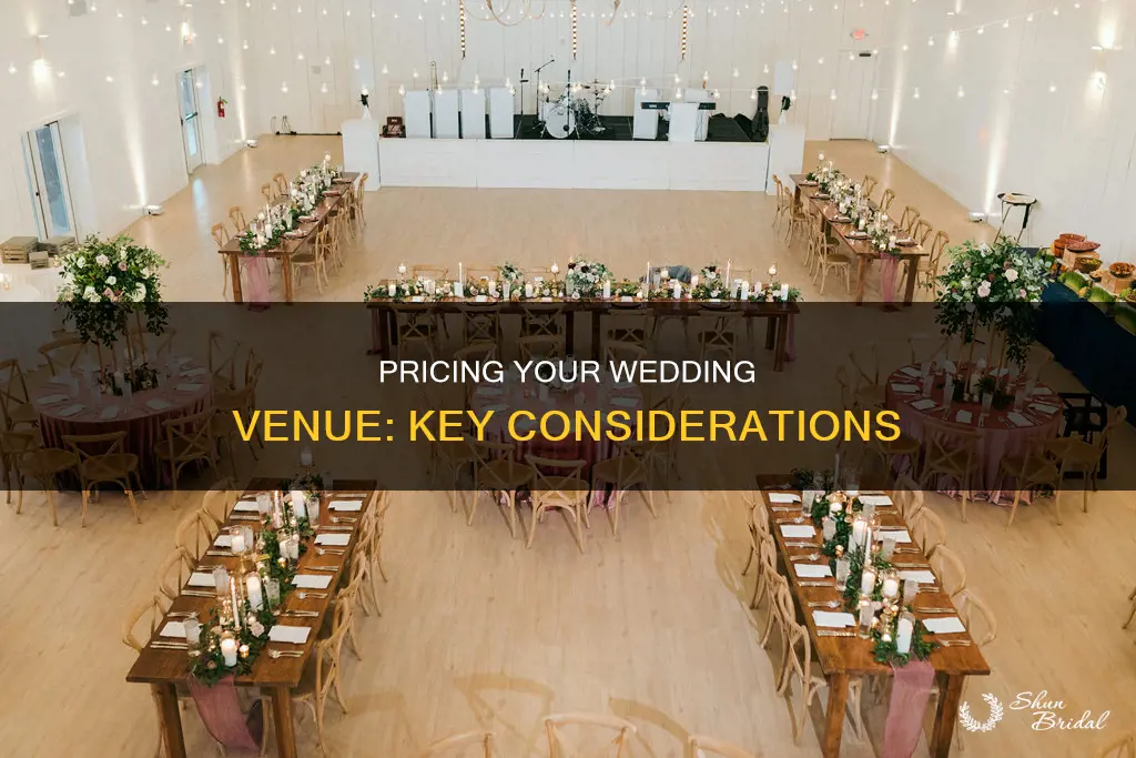 how to price a wedding venue