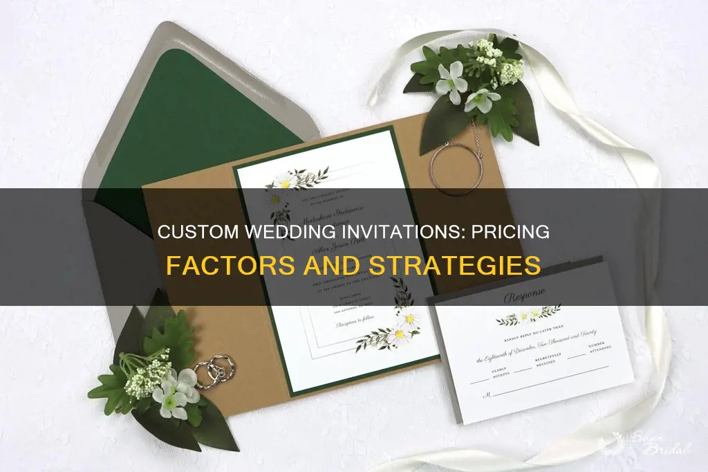 how to price custom wedding invitations