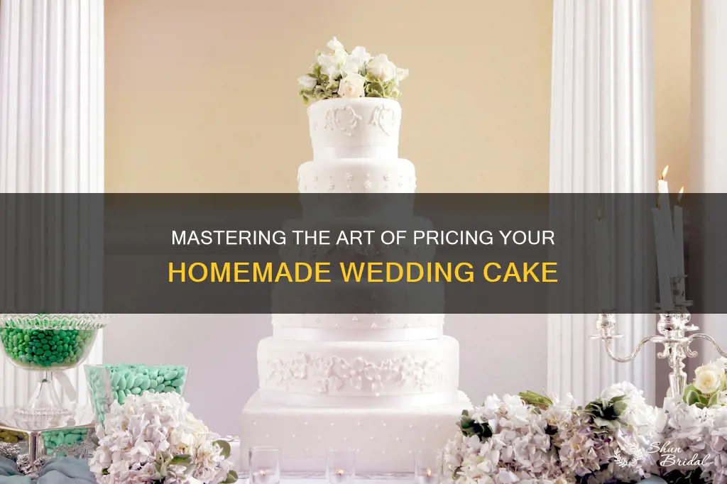 how to price homemade wedding cakes