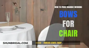 Pricing Wedding Chair Bows: A Profitable Guide for Crafters