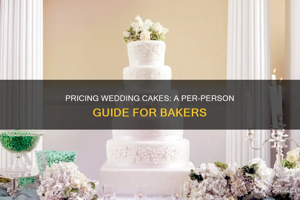 how to price wedding cake by person