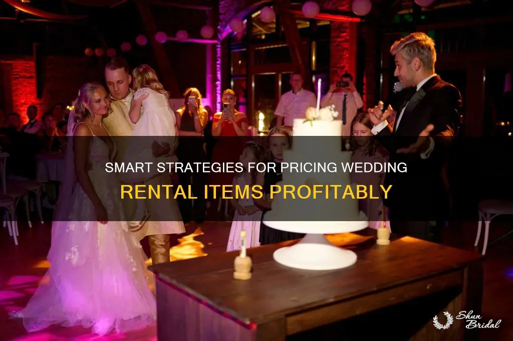 how to price wedding rental items