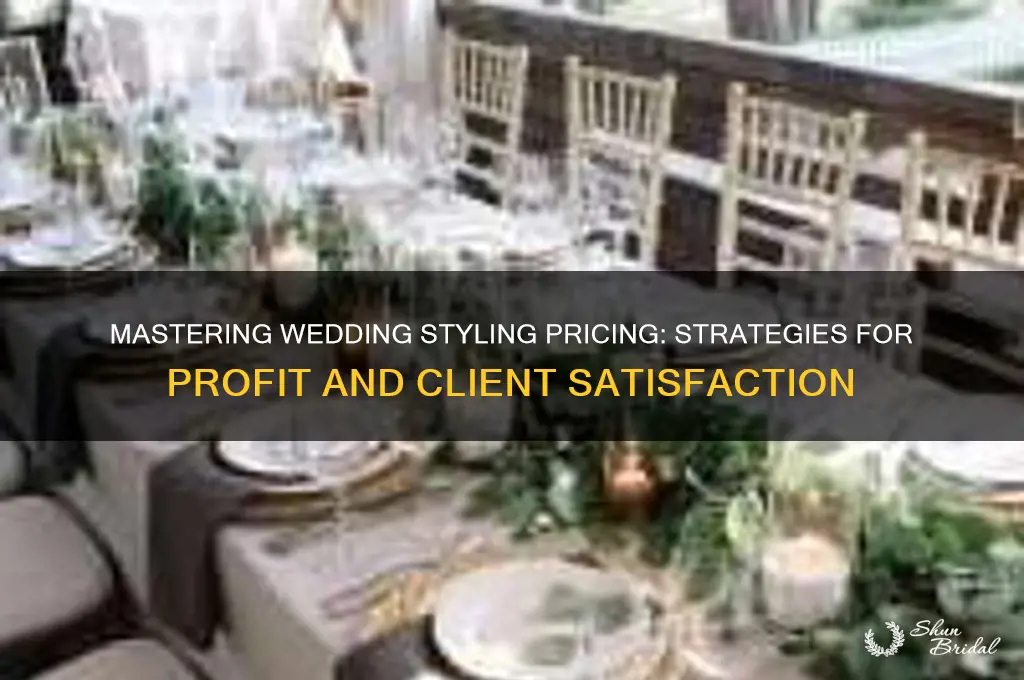 how to price wedding styling