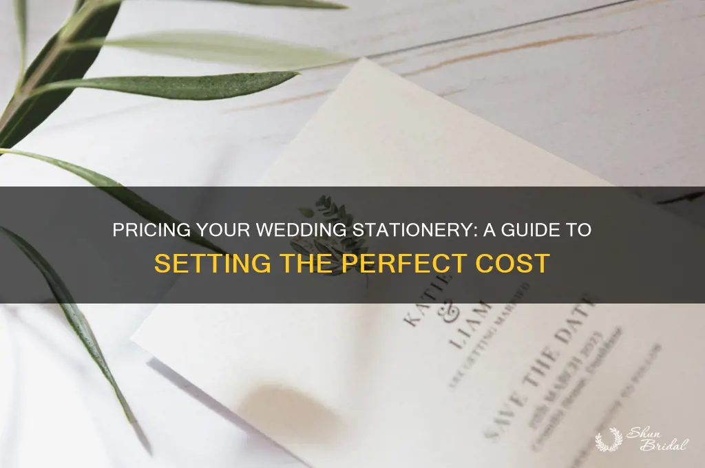how to price your wedding stationery