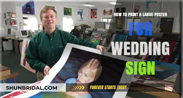 DIY Wedding Sign: Easy Steps to Print Large Posters at Home