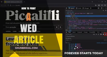 Effortless Guide: Printing Web Articles for Offline Reading
