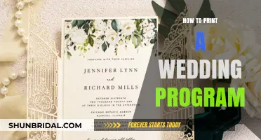 Elegant Wedding Program Printing: A Step-by-Step DIY Guide