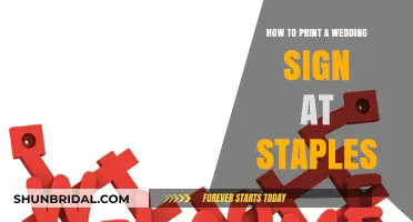 DIY Wedding Sign Printing Guide: Easy Steps at Staples