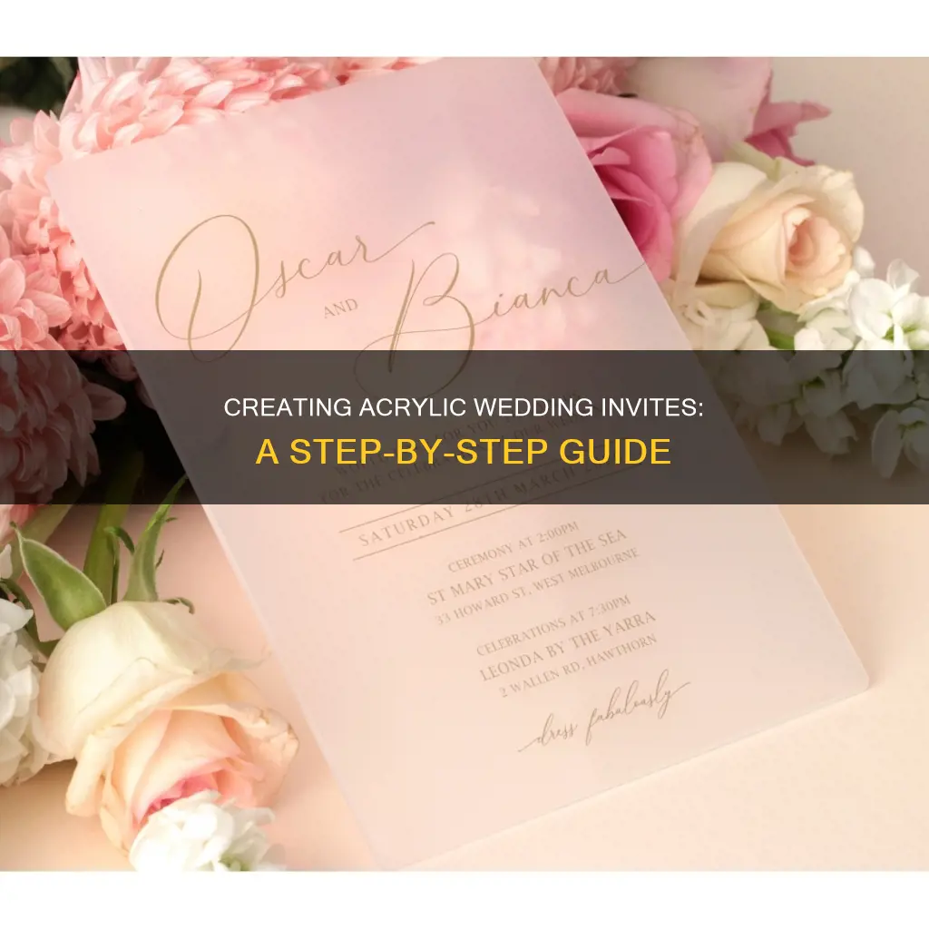 how to print acrylic wedding invitations