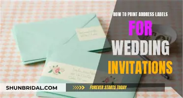 Printing Address Labels for Wedding Invites: A Step-by-Step Guide