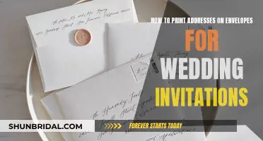 Addressing Wedding Invites: Printing Envelopes with Precision