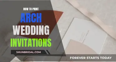 Arch Wedding Invites: Printing the Perfect Design