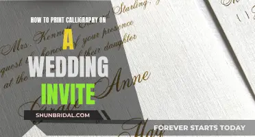 Creating Beautiful Wedding Invites with Calligraphy Prints