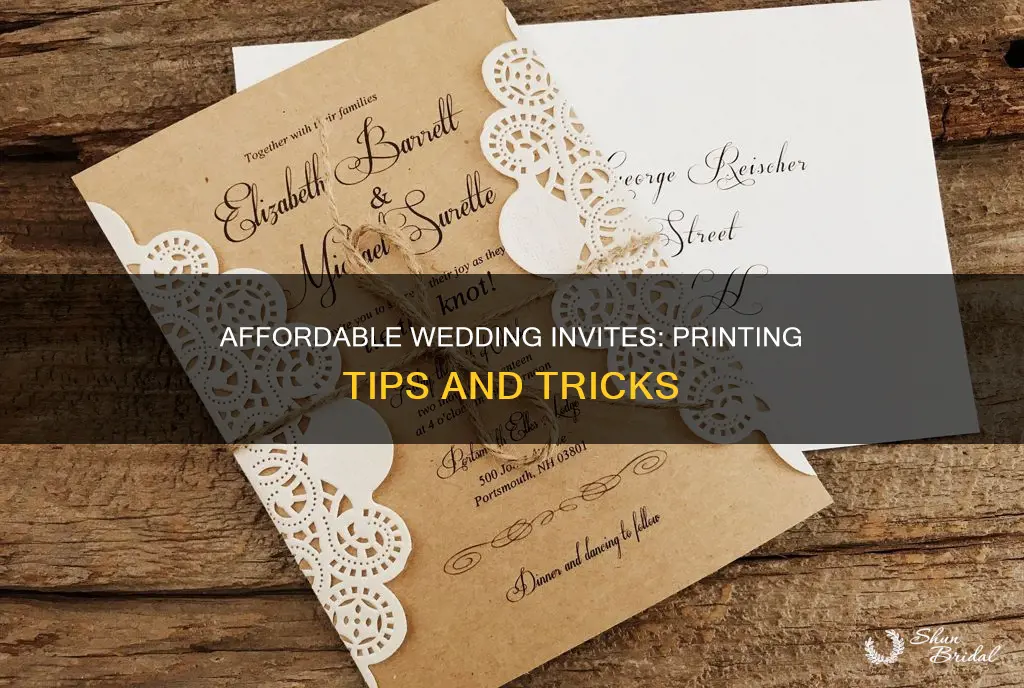 how to print cheap wedding invitations