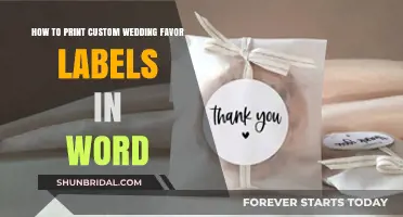 DIY Custom Wedding Favor Labels: Easy Printing Guide in Word