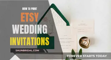 Printing Your Own Wedding Invites: An Etsy Guide