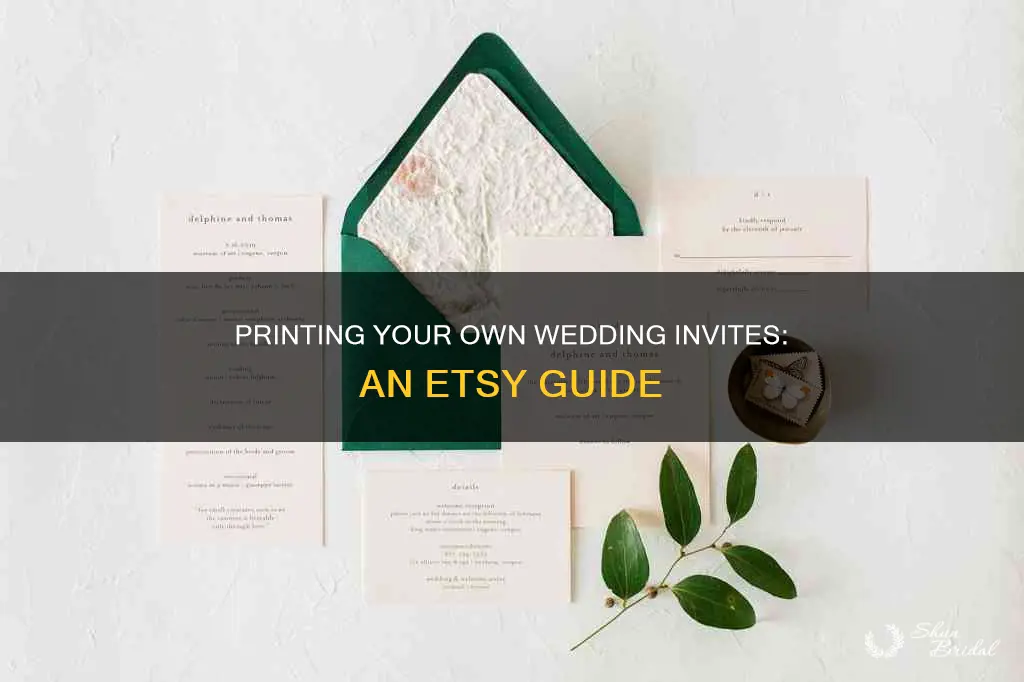 how to print etsy wedding invitations