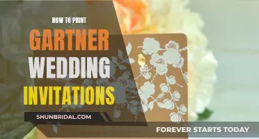 Creating Customized Gartner Wedding Invitations at Home