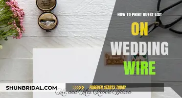 Effortless Wedding Wire Guest List Printing: A Step-by-Step Guide