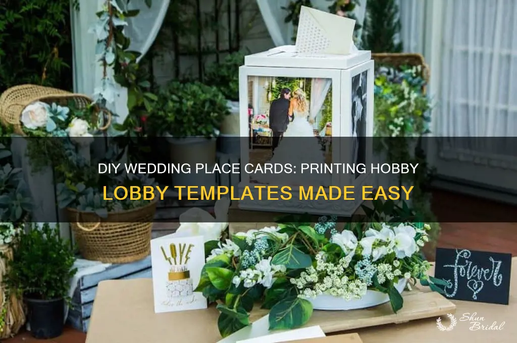 how to print hobby lobby wedding plce cards