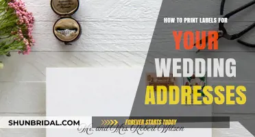 Printing Wedding Address Labels: A Simple Guide
