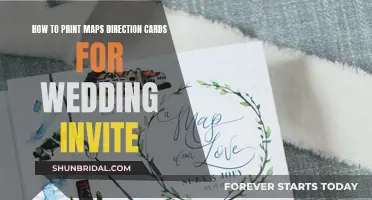 Printing Maps for Wedding Invites: Direction Cards Done Right