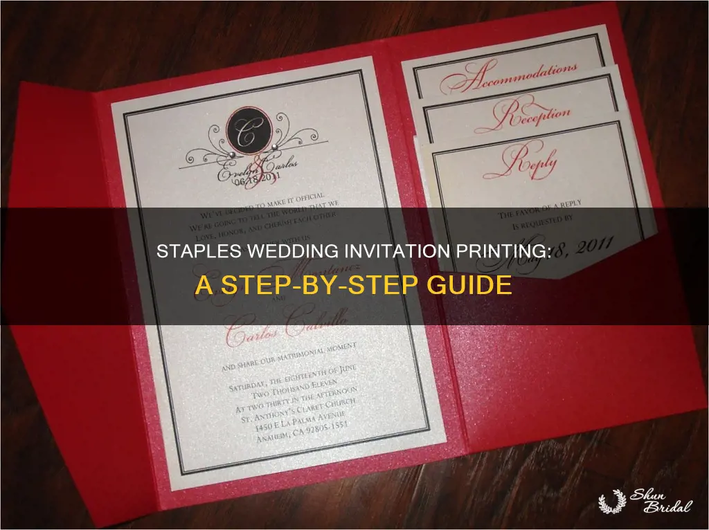 how to print my wedding invitations at staples