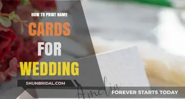 Elegant Wedding Name Card Printing: A Step-by-Step DIY Guide
