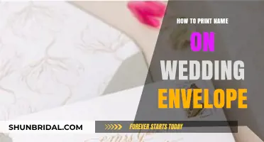 Elegant Envelope Etiquette: Mastering the Art of Printing Names for Weddings