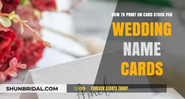 DIY Wedding Name Cards: Printing on Card Stock Made Easy