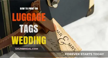 Personalized Wedding Luggage Tags: Easy DIY Printing Guide for Couples