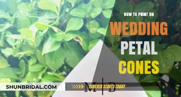 DIY Wedding Petal Cones: Easy Printing Tips for Your Big Day