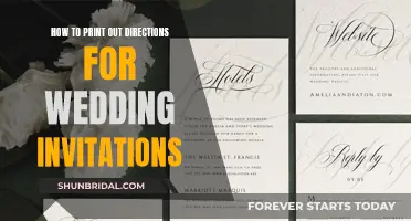 Printing Wedding Invitation Directions: A Step-by-Step Guide